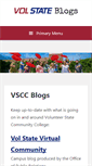 Mobile Screenshot of blogs.volstate.edu